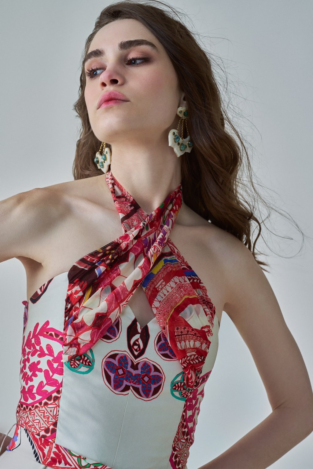 Alexa Jumpsuit Ivory/Multi